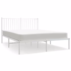 Giroletto con Testiera Metallo Bianco 140x200 cmcod mxl 73344 - Vista aggiuntiva 2