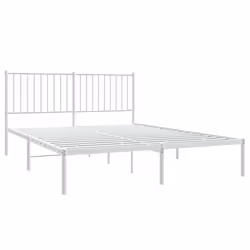Giroletto con Testiera Metallo Bianco 160x200 cmcod mxl 121350 - Vista aggiuntiva 3
