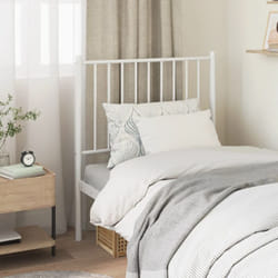 Testiera per Letto, Schienale del letto in Metallo Bianco 75 cm Vidaxl