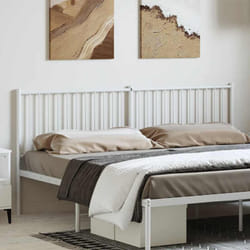 Testiera per Letto, Schienale del letto in Metallo Bianco 193 cm Vidaxl