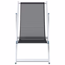 VidaXL 360167 sedia da esterno Terrazzo Alluminio, Tessile Grigio - Vista aggiuntiva 4