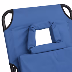 VidaXL 360175 sedia da esterno Salone Seduta imbottita Oxford, Acciaio Blu - Vista aggiuntiva 8