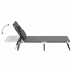 VidaXL 360178 sedia da esterno Salone Seduta imbottita Oxford, Acciaio Grigio - Vista aggiuntiva 6