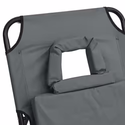VidaXL 360178 sedia da esterno Salone Seduta imbottita Oxford, Acciaio Grigio - Vista aggiuntiva 8