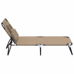 VidaXL 360179 sedia da esterno Salone Seduta imbottita Oxford, Acciaio Grigio talpa - Vista aggiuntiva 4