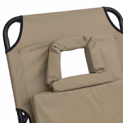 VidaXL 360179 sedia da esterno Salone Seduta imbottita Oxford, Acciaio Grigio talpa - Vista aggiuntiva 8