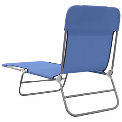VidaXL 360180 sedia da esterno Salone Acciaio, Tessile Blu - Vista aggiuntiva 6