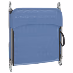 VidaXL 360180 sedia da esterno Salone Acciaio, Tessile Blu - Vista aggiuntiva 8