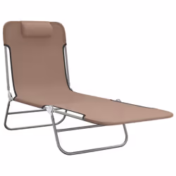 Lettini Prendisole 2 pz Marroni in Textilene e Acciaiocod mxl 105829 - Vista aggiuntiva 3