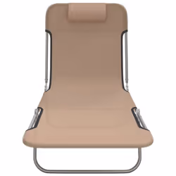 VidaXL 360186 sedia da esterno Salone Acciaio, Tessile Grigio talpa - Vista aggiuntiva 4