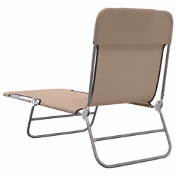 VidaXL 360186 sedia da esterno Salone Acciaio, Tessile Grigio talpa - Vista aggiuntiva 6
