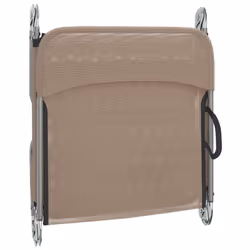 VidaXL 360186 sedia da esterno Salone Acciaio, Tessile Grigio talpa - Vista aggiuntiva 8