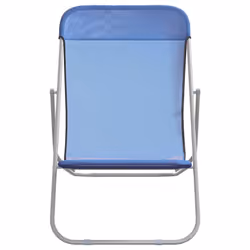 VidaXL 360187 sedia da esterno Terrazzo Acciaio Blu - Vista aggiuntiva 4