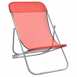 VidaXL 360189 sedia da esterno Terrazzo Acciaio Rosso