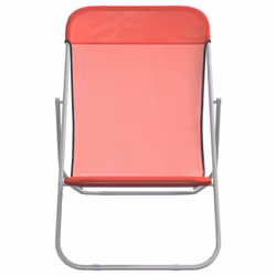 VidaXL 360189 sedia da esterno Terrazzo Acciaio Rosso - Vista aggiuntiva 4