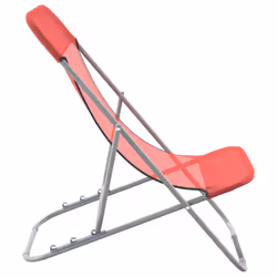 VidaXL 360189 sedia da esterno Terrazzo Acciaio Rosso - Vista aggiuntiva 5
