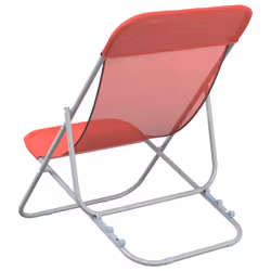 VidaXL 360189 sedia da esterno Terrazzo Acciaio Rosso - Vista aggiuntiva 6