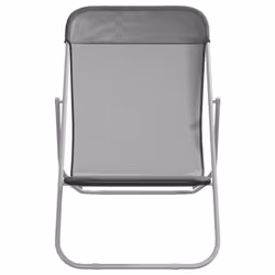 VidaXL 360190 sedia da esterno Terrazzo Acciaio Grigio - Vista aggiuntiva 4