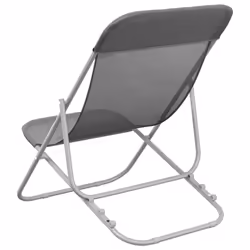 VidaXL 360190 sedia da esterno Terrazzo Acciaio Grigio - Vista aggiuntiva 6