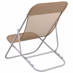 VidaXL 360193 sedia da esterno Terrazzo Acciaio Grigio talpa - Vista aggiuntiva 6