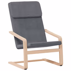 Poltrona Relax con Poggiapiedi Grigio Chiaro in Tessutocod mxl 76262