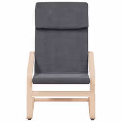 Poltrona Relax con Poggiapiedi Grigio Chiaro in Tessutocod mxl 76262