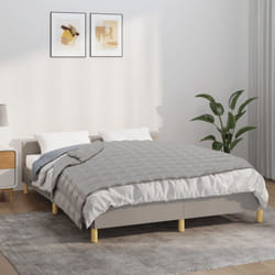 Vidaxl - Coperta Ponderata, Coperta Antistress Grigia 140x200 cm 10 kg Tessuto