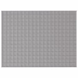 vidaXL Coperta Ponderata Grigia 152x203 cm 7 kg Tessuto - Vista aggiuntiva 3