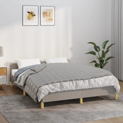 vidaXL Coperta Ponderata Grigia 152x203 cm 11 kg Tessuto