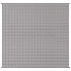 vidaXL Coperta Ponderata Grigia 220x230 cm 15 kg Tessuto - Vista aggiuntiva 3
