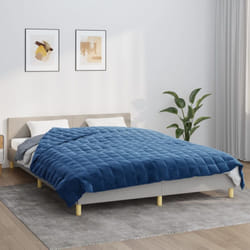 Vidaxl - Coperta Ponderata Blu 220x240 cm 15 kg Tessuto
