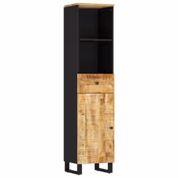 Mobile da Bagno 38x33x160 cm in Legno Massello di Mangocod mxl 127010 - Vista aggiuntiva 2