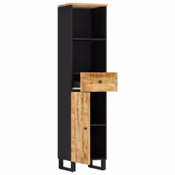 Mobile da Bagno 38x33x160 cm in Legno Massello di Mangocod mxl 127010 - Vista aggiuntiva 3