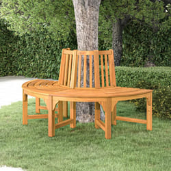 Panchina Albero Semi Circolare Ø160 Legno Massello di Eucaliptocod mxl 95469