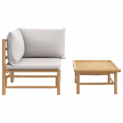 VidaXL 362277 panca da esterno Bamboo - Vista aggiuntiva 4