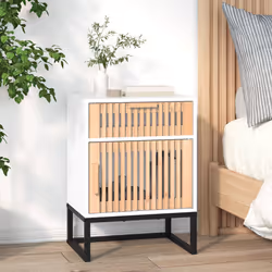 VidaXL 352091 comodino Bianco