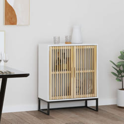 Credenza, Madia per salotto Moderna Bianca 60x30x75 cm in Legno Multistrato Vidaxl