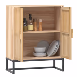 vidaXL Credenza 60x30x75 cm in Legno Multistrato - Vista aggiuntiva 3