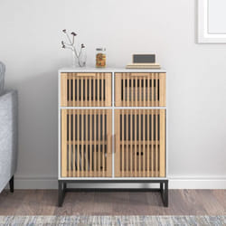 Credenza, Madia per salotto Moderna Bianca 60x30x75 cm in Legno Multistrato Vidaxl