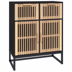 Credenza Nera 60x30x75 cm in Legno Multistratocod mxl 78279 - Vista aggiuntiva 2