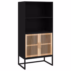 Credenza Nera 60x35x125 cm in Legno Multistratocod mxl 105297