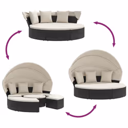 VidaXL 362254 letto per esterni Crema, Bianco - Vista aggiuntiva 6
