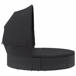 VidaXL 362255 letto per esterni Nero - Vista aggiuntiva 4