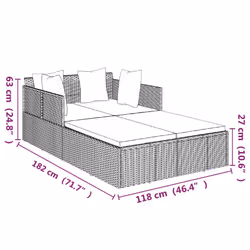 VidaXL 362266 letto per esterni Marrone - Vista aggiuntiva 8