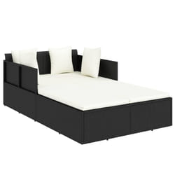 VidaXL 362267 letto per esterni Nero