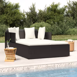 VidaXL 362267 letto per esterni Nero