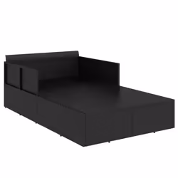 VidaXL 362267 letto per esterni Nero - Vista aggiuntiva 6