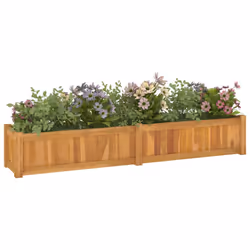 Letto Giardino Rialzato 150x30x25 cm Legno Massello di Teak cod mxl 78849 - Vista aggiuntiva 3