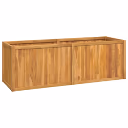 Letto da Giardino Rialzato 150x50x50 cm Legno Massello di Teak cod mxl 121160