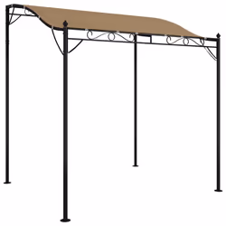 Tettoia Tortora 2x2,3 m 180 g/m² Tessuto e Acciaiocod mxl 117620 - Vista aggiuntiva 2